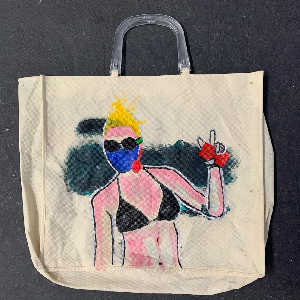 Bag, Totes Hand Painted by Sonia Remolina.